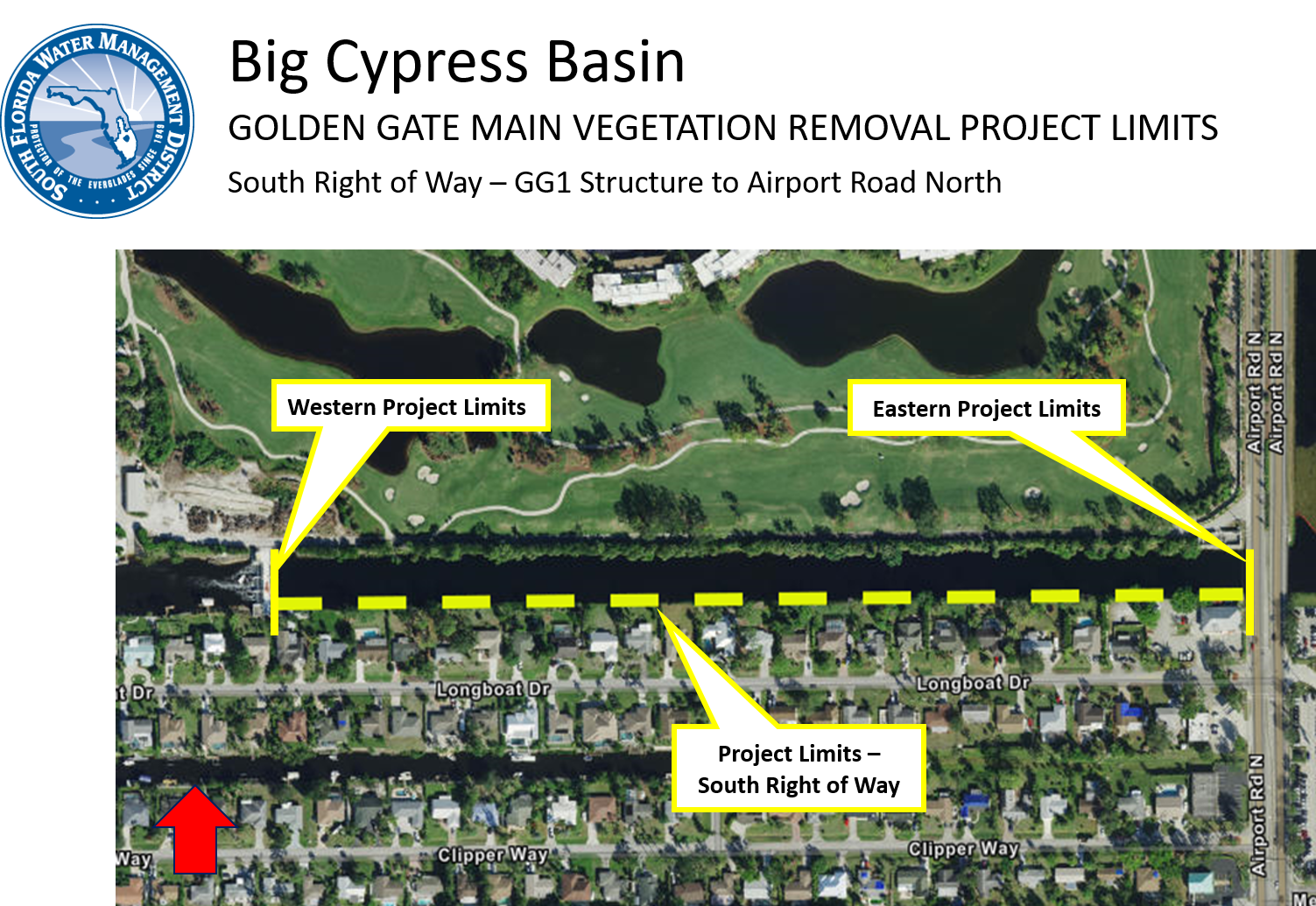 MAP: Golden Gate Canal Tree Removal Project - Phase 5