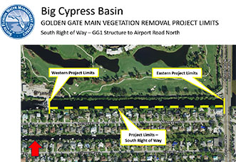 Click for map of Golden Gate Canal Tree Removal Project - Phase 5