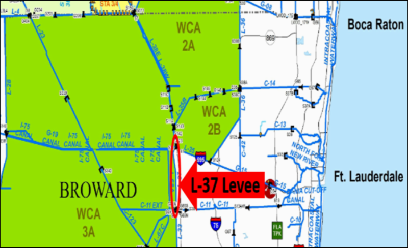 Map of L-37 Levee