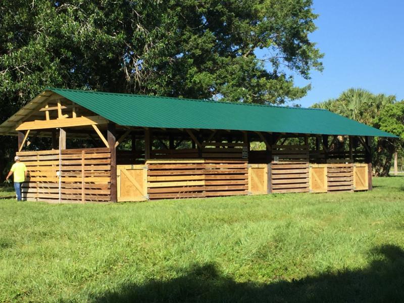 completed DuPuis barn