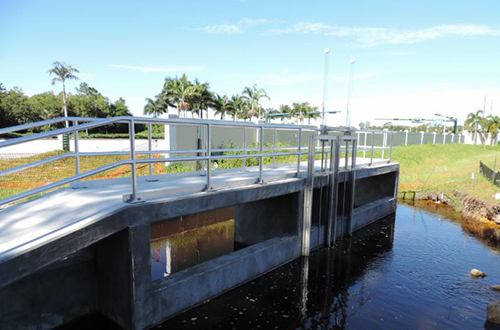photo of Collier County weir replacement 