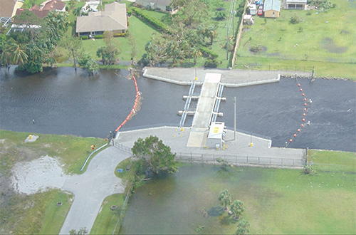 photo of Golden Gate Main Canal after Hurricane Irma