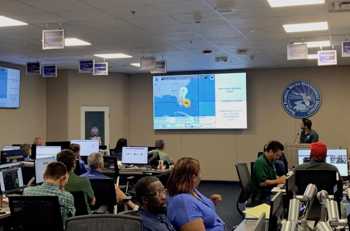 SFWMD EOC in operation