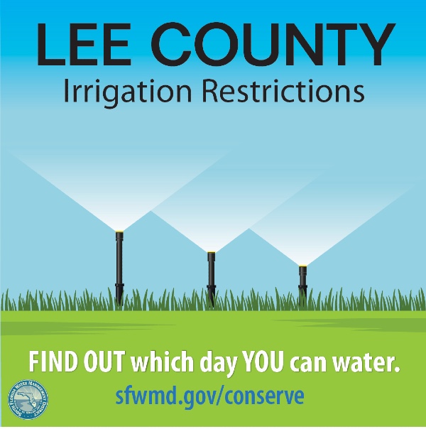 lee county irrigation restrictions flyer