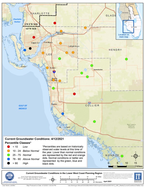 map of water conservation area