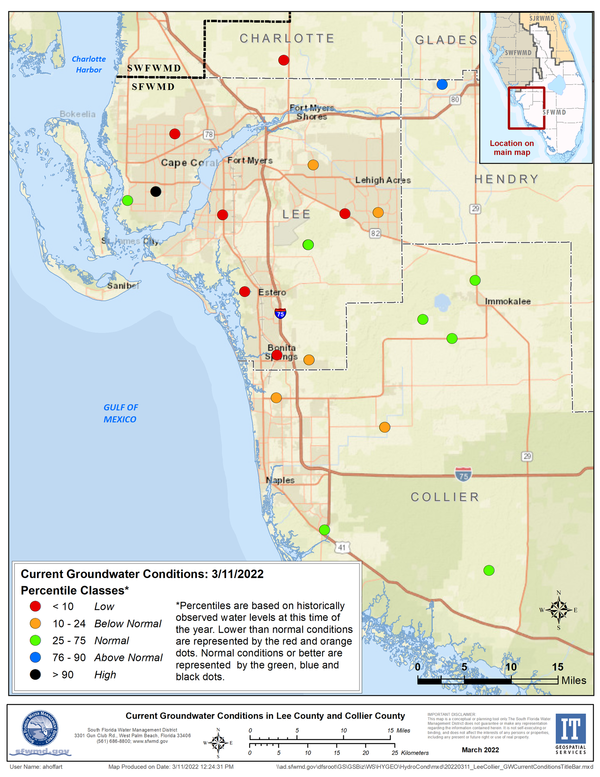 map of lee and collier counties