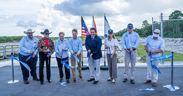 C-23 Discharge Canal Ribbon Cutting