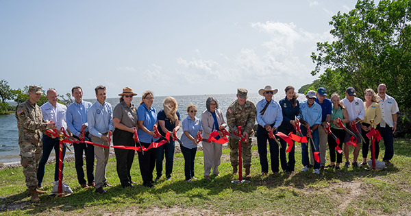 Biscayne Bay Coastal Wetlands Project S-709 Pump Station Ribbon Cutting 