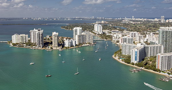 Photo of Miami Beach Skyline and Biscayne Bay