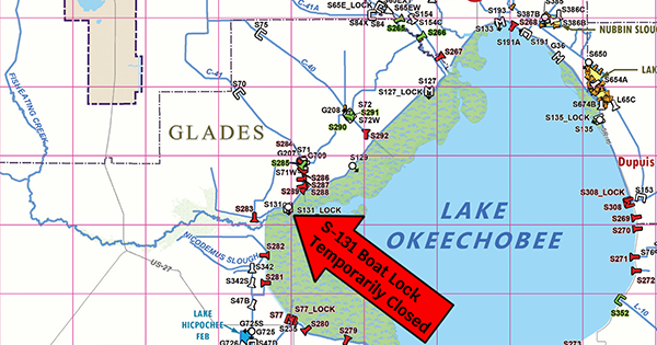 S-131 Boatlock Closure Map