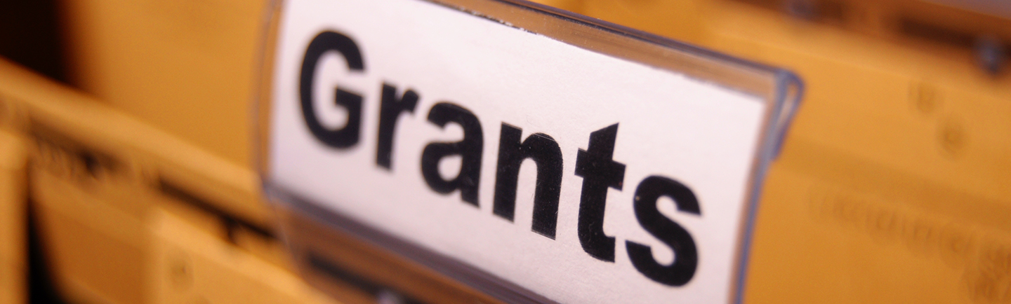 file folder titled Grants