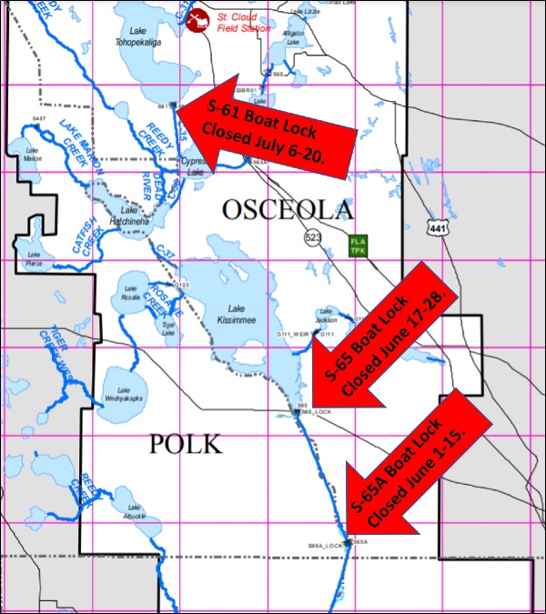 boat lock navigation map