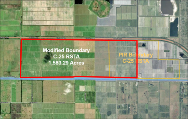 map of c-25 project area