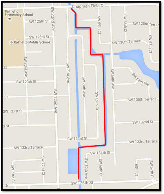 MAP: C-100A Canal Vegetation Removal Project - Phase 1