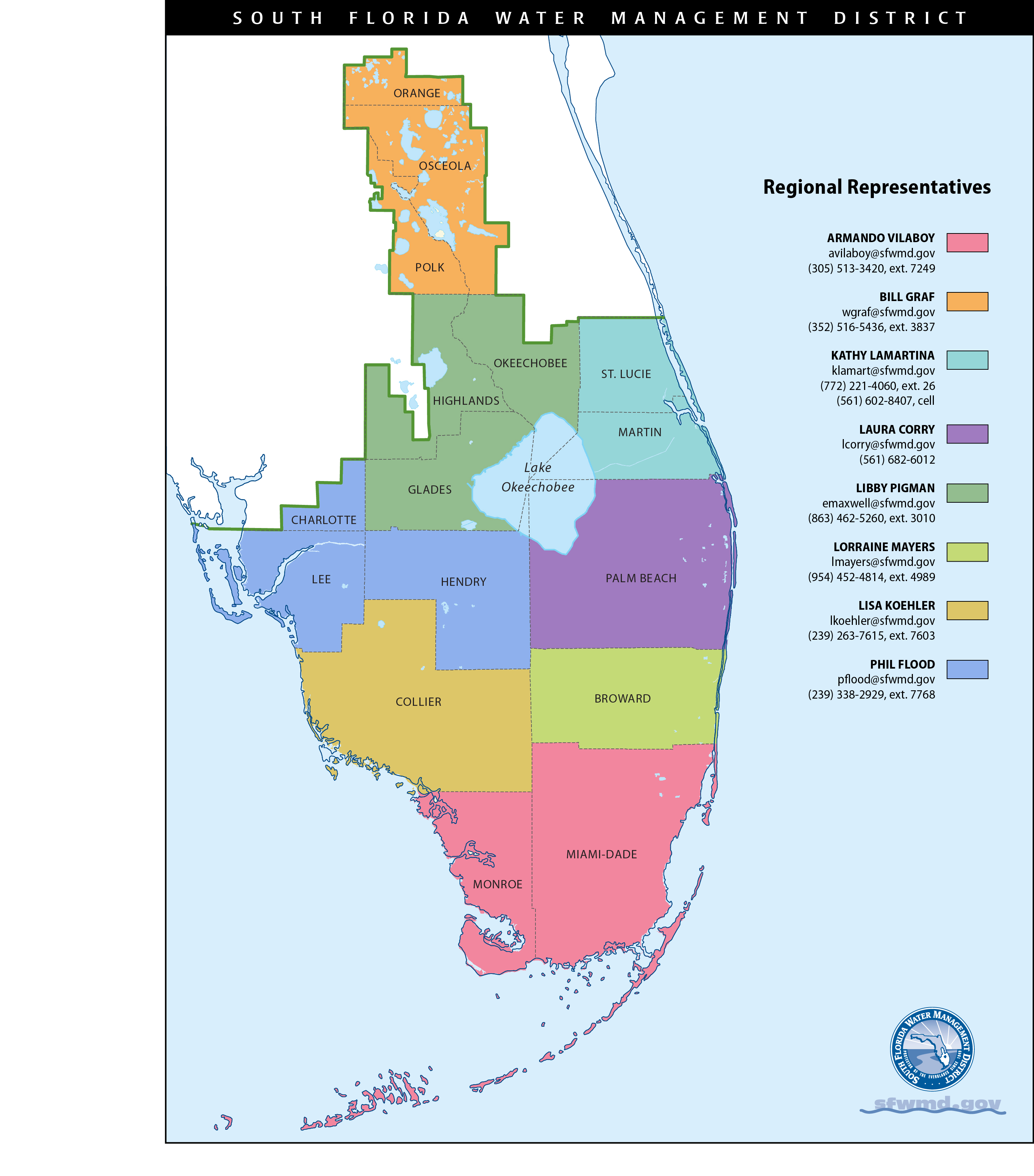 South Florida Water Management District Map