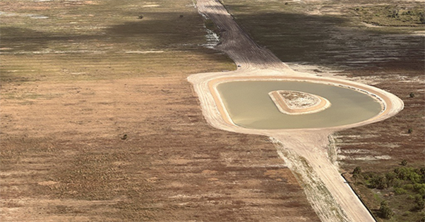 aerial picture of a field