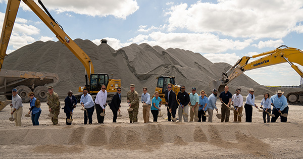 eaa reservoir groundbreaking event