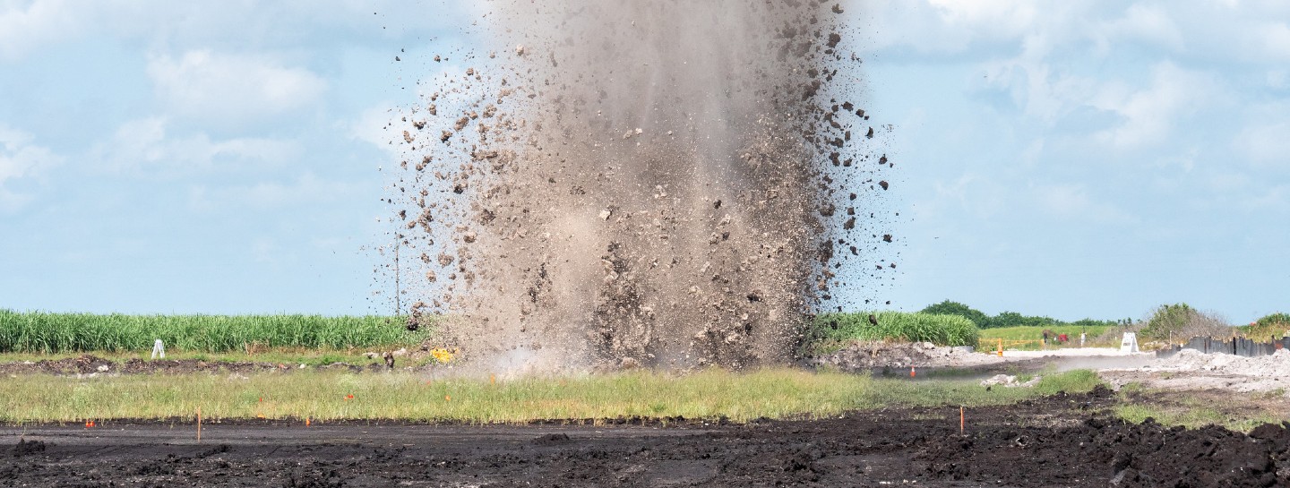 blast at construction site