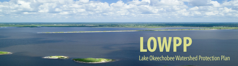 aerial view of northern lake okeechobee