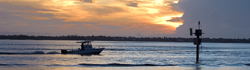 boat on the St. Lucie River