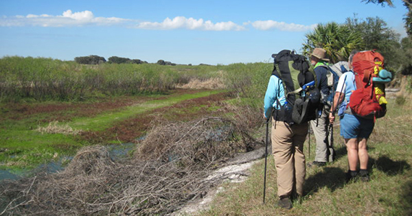 group hiking in florida