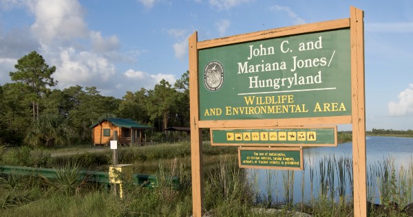 entry sign for wildlife preserve