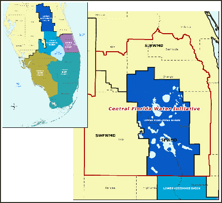 map of kissimmee upper basin