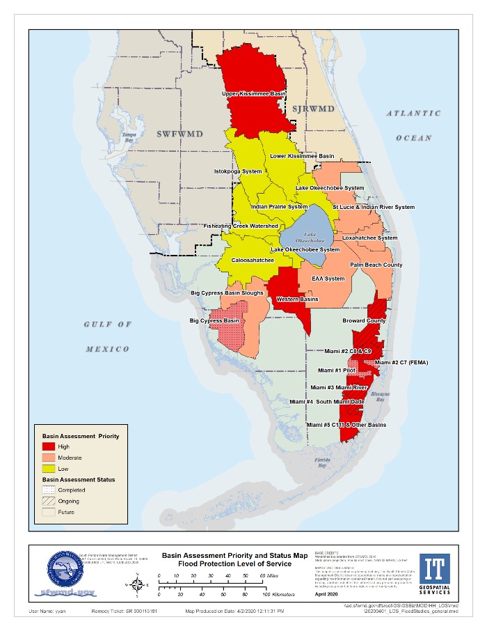 SFWMD flood protection map
