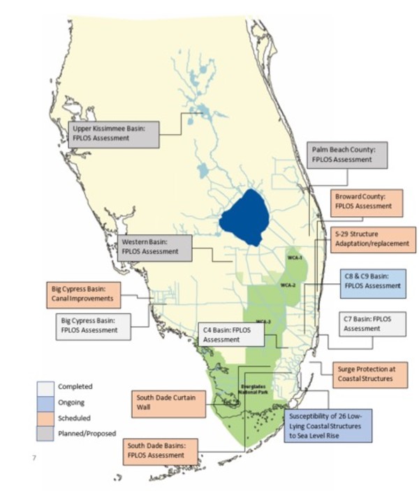 SFWMD flood protection map