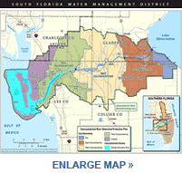 Map of the Caloosahatchee River Watershed - View Larger