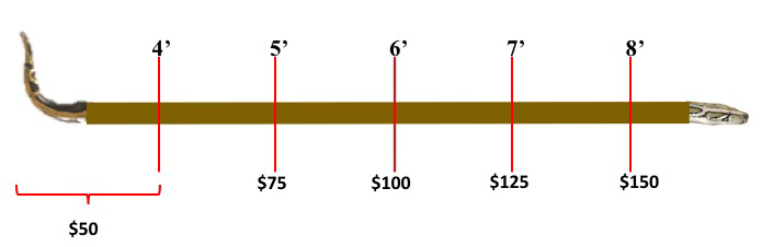 image of payout for 8-foot Burmese python