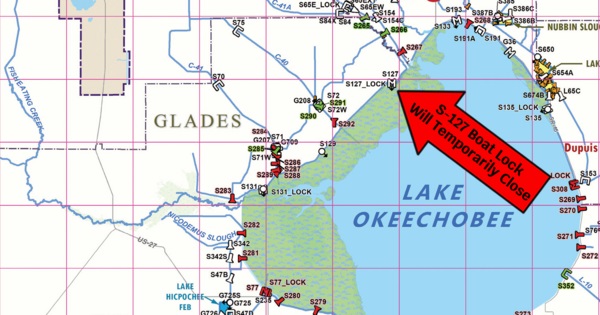 Map showing location of Buckhead Ridge S-127 Boat Lock 