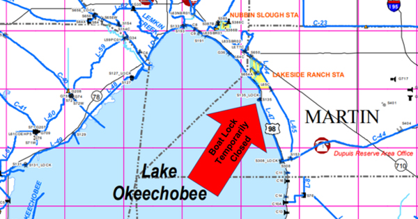 S-135 lock closure map