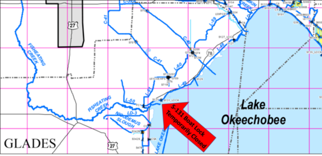 map of lake okeechobee
