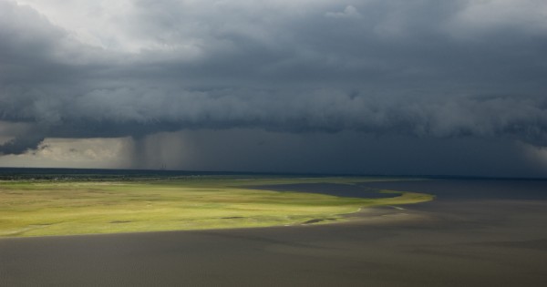 rainfall during a storm