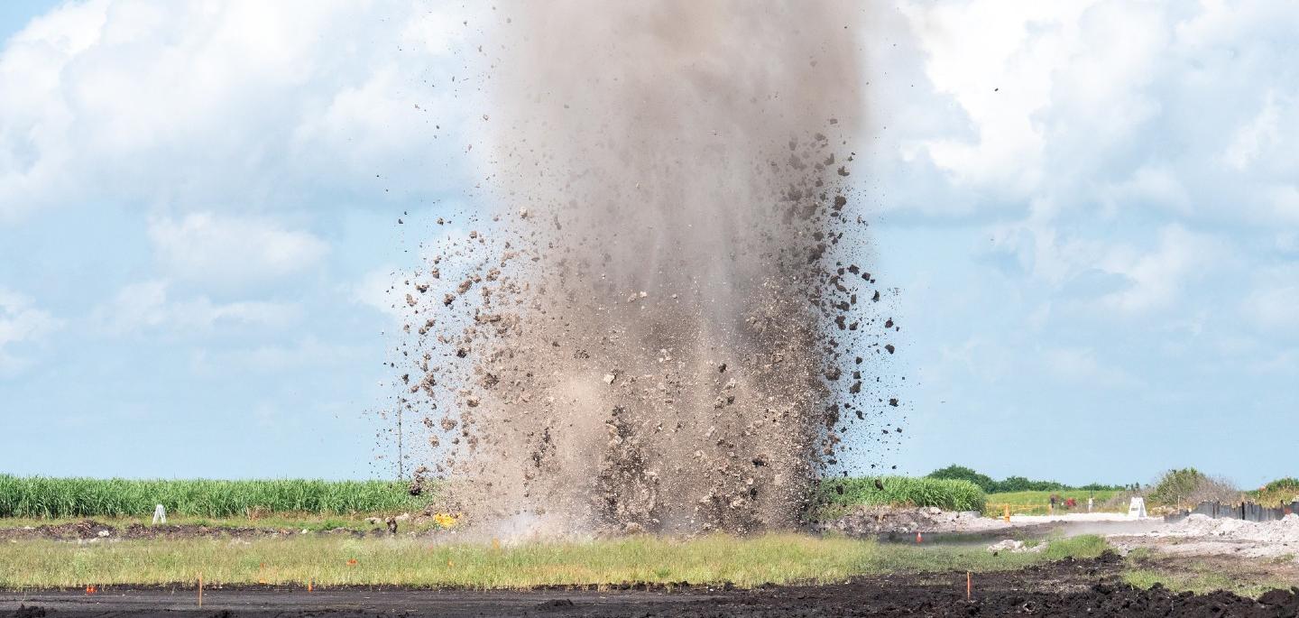 blast at eaa project site