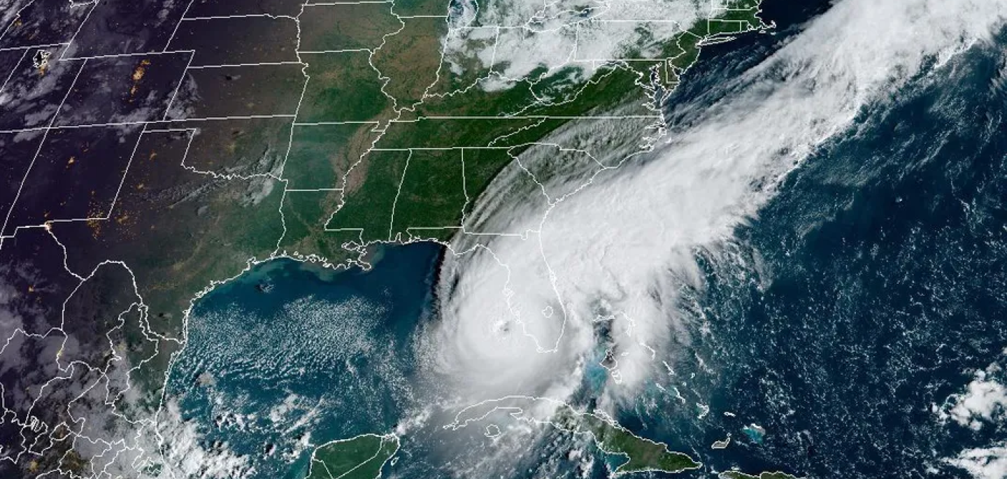 Hurricane Ian over Florida