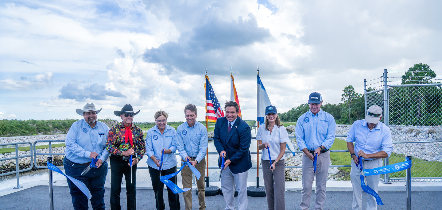 Ribbon Cutting of the C-23 Canal Estuary Project with Governor Ron DeSantis and SFWMD